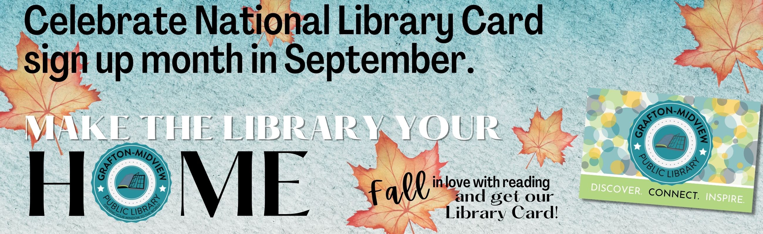 September is National Library Card Sign Up Month